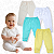 Kit 4 Calças Mijão Culote Roupa de Bebê Recém Nascido P M G - Imagem 3