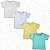 Kit 4 Camisetas Manga Curta 100% Algodão Para Bebê - Imagem 3