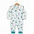 Macacão Longo Para Bebê Menino Menina 100% Algodão Estampado - Imagem 8