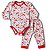 Conjunto Body Manga Longa e Calça Malha Estampado Para Bebê - Imagem 10
