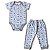 Conjunto Body Manga Curta e Calça Malha Estampado Para Bebê - Imagem 6