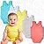 Kit 5 Body Regata Bebê de Algodão Verão Liso Várias Cores - Imagem 3