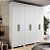 Guarda Roupa Casal 6 Portas 2,11m Rimo Juparanã Branco - Imagem 1