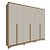 Guarda Roupa Casal 6 Portas Rimo New Guarapari Carvalho/OffWhite - Imagem 1