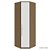 Guarda Roupa Modulado 1 Porta Canto Diagonal 82/85cm Rimo Setiba - Imagem 12