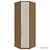 Guarda Roupa Modulado 1 Porta Canto Diagonal 82/85cm Rimo Setiba - Imagem 13