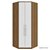 Guarda Roupa Modulado 2 Portas Canto Closet 96/99cm Rimo Setiba - Imagem 18