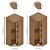 Guarda Roupa Modulado 2 Portas Canto Closet 96/99cm Rimo Setiba - Imagem 3