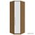Guarda Roupa Modulado 1 Porta Canto Obliquo 82/84cm Rimo Setiba - Imagem 13