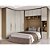 Guarda Roupa Modulado Casal 9 Portas 3,32/3,35m Rimo Setiba - Imagem 1