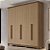 Guarda Roupa Casal 6 Portas 2,32m Rimo New Honduras - Imagem 5
