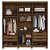 Guarda Roupa Casal 6 Portas 2,32m Rimo New Honduras - Imagem 8