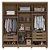 Guarda Roupa Casal 6 Portas Com Espelho 2,35m Rimo Belize - Imagem 7