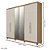 Guarda Roupa Casal 6 Portas Com Espelho 2,35m Rimo Belize - Imagem 8