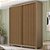 Guarda Roupa Solteiro 2 Portas Deslizantes 2,03m Rimo New Abrolhos - Imagem 3