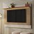 Painel para TV até 65 polegadas com LED Enseada Rimo - Carvalho/Palha - Imagem 1