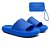 Kit Chinelo Nuvem Slide Tira Larga + Carteira Casual Azul Royal - Imagem 1