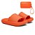 Kit Chinelo Nuvem Slide Tira Larga + Carteira Casual Laranja - Imagem 1