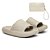 Kit Chinelo Nuvem Slide Tira Larga + Carteira Casual Off White - Imagem 1