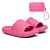 Kit Chinelo Nuvem Slide Tira Larga + Carteira Casual Pink - Imagem 1