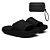 Kit Chinelo Nuvem Slide Tira Larga + Carteira Casual Preto - Imagem 1