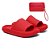 Kit Chinelo Nuvem Slide Tira Larga + Carteira Casual Vermelho - Imagem 1