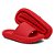 Kit Chinelo Nuvem Slide Tira Larga + Carteira Casual Vermelho - Imagem 3