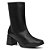Bota Feminina Couro Cano Médio Bico Quadrado Salto Grosso Lisa 800 - Preto - Imagem 3