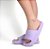 Chinelo Nuvem Slide Flexível Confortável Moderno Lilas - Valentina K - Imagem 5
