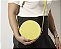 Bolsa Roma Feminina Transversal Mini Bag Zíper Redonda Moderna Amarela - Imagem 5