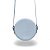 Bolsa Roma Feminina Transversal Mini Bag Zíper Redonda Moderna Azul - Imagem 3