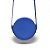 Bolsa Roma Feminina Transversal Mini Bag Zíper Redonda Moderna Azul Royal - Imagem 3