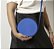 Bolsa Roma Feminina Transversal Mini Bag Zíper Redonda Moderna Azul Royal - Imagem 5