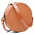 Bolsa Roma Feminina Transversal Mini Bag Zíper Redonda Moderna Caramelo - Imagem 2