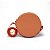 Bolsa Roma Feminina Transversal Mini Bag Zíper Redonda Moderna Laranja - Imagem 3