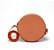 Bolsa Roma Feminina Transversal Mini Bag Zíper Redonda Moderna Laranja - Imagem 5