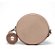 Bolsa Roma Feminina Transversal Mini Bag Zíper Redonda Moderna Nude - Imagem 4