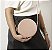 Bolsa Roma Feminina Transversal Mini Bag Zíper Redonda Moderna Nude - Imagem 5