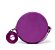 Bolsa Roma Feminina Transversal Mini Bag Zíper Redonda Moderna Pink - Imagem 3