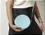 Bolsa Roma Feminina Transversal Mini Bag Zíper Redonda Moderna Turquesa - Imagem 5