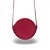 Bolsa Roma Feminina Transversal Mini Bag Zíper Redonda Moderna Vermelha - Imagem 3