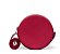 Bolsa Roma Feminina Transversal Mini Bag Zíper Redonda Moderna Vermelha - Imagem 4