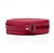 Bolsa Roma Feminina Transversal Mini Bag Zíper Redonda Moderna Vermelha - Imagem 2