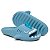 Chinelo Infantil Slide Sharky Fun Tubarão Punck Azul Divertido + 1 Barbatana Extra - Imagem 2