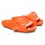 Chinelo Infantil Slide Sharky Fun Tubarão Punck Laranja Divertido + 1 Barbatana Extra - Imagem 1