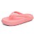 Chinelo Feminino de Dedo Rosa Verão Estilo Casual - Imagem 3