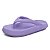 Chinelo Feminino de Dedo Lilas Verão Estilo Casual - Imagem 3