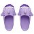 Chinelo Feminino Slide Sharky Fun Tubarão Lilas Divertido - Imagem 3