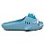 Chinelo Feminino Slide Sharky Fun Tubarão Punck Azul Divertido + 1 Barbatana Extra - Imagem 5