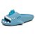 Chinelo Feminino Slide Sharky Fun Tubarão Punck Azul Divertido + 1 Barbatana Extra - Imagem 6